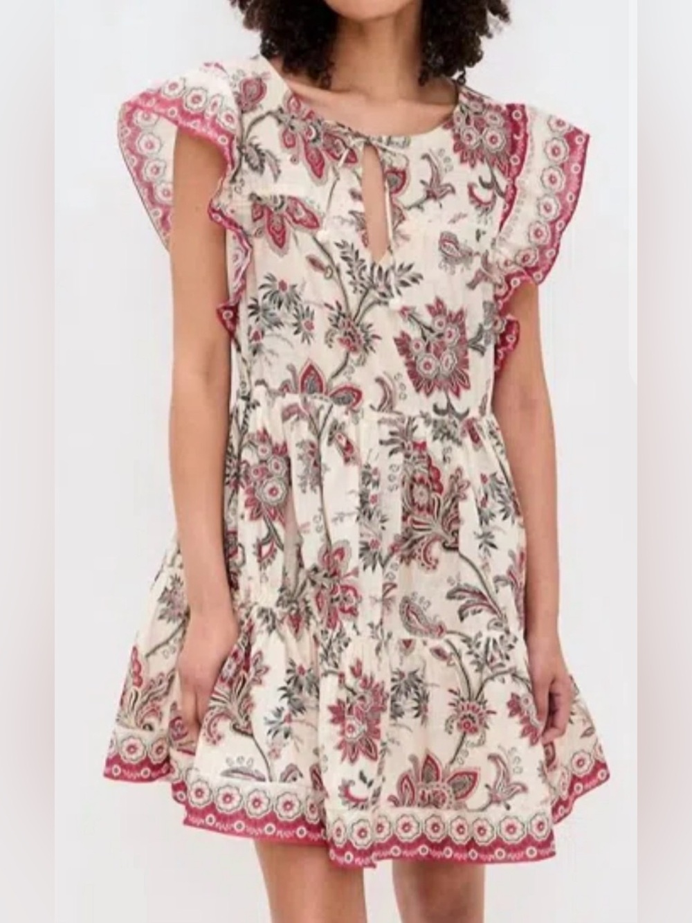 Sea New York Cassandra Cotton Print Dress Size Medium